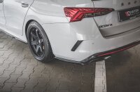 Maxton Design Rear extension Flaps diffuser V.1 black gloss - Skoda Octavia RS MK4