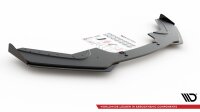 Maxton Design Robuste Racing Frontansatz V.3 schwarz Hochglanz - Für passend + Flaps schwarz Hochglanz - BMW 1er F20 M-Paket Facelift / M140i