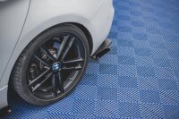 Maxton Design Robuste Racing Heckansatz Flaps Diffusor V.2 + Flaps schwarz Hochglanz - BMW 1er F20 M140i