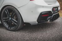 Maxton Design Racing Rear extension Flaps diffuser V.3 + Flaps black gloss - BMW 1 Series M140i