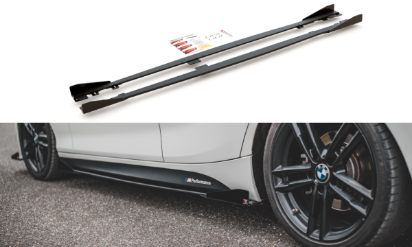 Maxton Design Racing Side skirts extension extension V.2 + Flaps BMW 1 Series F20 M135i / M140i / M-Package