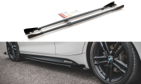 Maxton Design Robuste Racing Seitenschweller Ansatz V.2 + Flaps BMW 1er F20 M135i / M140i / M-Paket