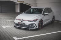 Maxton Design Front extension + Flaps V.2 - VW Golf 8 GTI