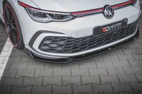 Maxton Design Frontansatz + Flaps V.2 - VW Golf 8 GTI