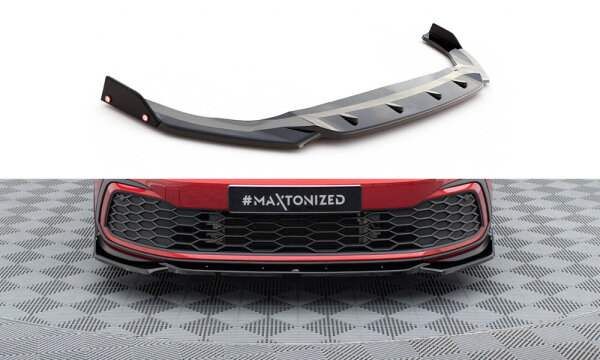 Maxton Design Frontansatz + Flaps V.2 - VW Golf 8 GTI