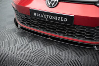 Maxton Design Frontansatz + Flaps V.3 - VW Golf 8 GTI