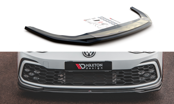 Maxton Design Front extension V.4 black gloss - VW Golf 8 GTI