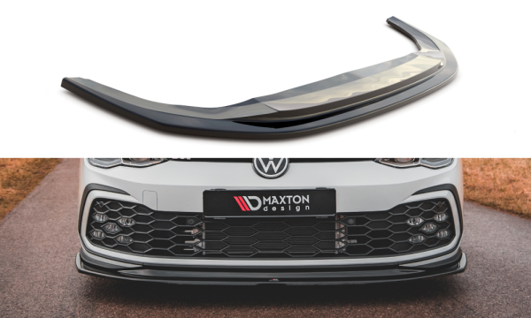 Maxton Design Front extension V.5 black gloss - VW Golf 8 GTI