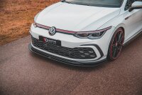 Maxton Design Front extension V.5 black gloss - VW Golf 8 GTI