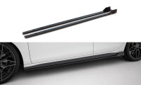 Maxton Design Side skirts extension extension + Flaps V.2 - VW Golf 8 GTI / GTI Clubsport