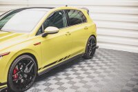 Maxton Design Side skirts extension extension + Flaps V.2 - VW Golf 8 GTI / GTI Clubsport