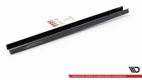 Maxton Design Side skirts extension extension V.3 black gloss - VW Golf 8 GTI