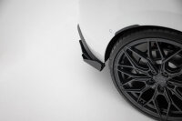 Maxton Design Racing Rear extension Flaps diffuser + Flaps black gloss - VW Golf 8 GTI