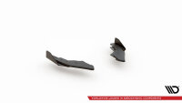 Maxton Design Racing Rear extension Flaps diffuser + Flaps black gloss - VW Golf 8 GTI