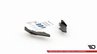 Maxton Design Racing Rear extension Flaps diffuser + Flaps black gloss - VW Golf 8 GTI