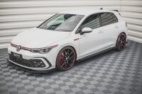 Maxton Design Robuste Racing Seitenschweller Ansatz + Flaps VW Golf 8 GTI / GTI Clubsport