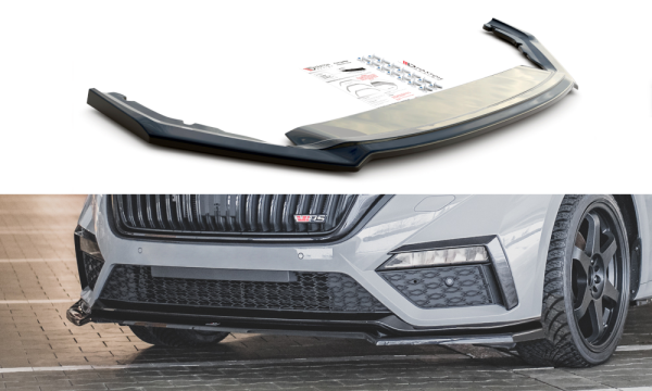 Maxton Design Frontansatz V.4 schwarz Hochglanz - Skoda Octavia RS MK4