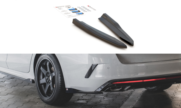 Maxton Design Rear extension Flaps diffuser V.3 black gloss - Skoda Octavia RS MK4