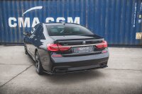 Maxton Design Middle diffuser rear extension black gloss - BMW 7 M-Package G11