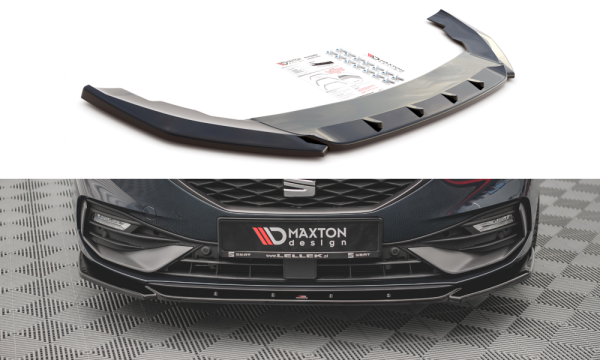 Maxton Design Front extension V.2 black gloss - Seat Leon FR MK4