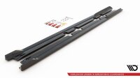 Maxton Design Side skirts extension extension V.2 black gloss - Seat Leon FR MK4 / Cupra Leon