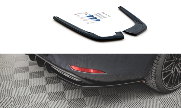 Maxton Design Heckansatz Flaps Diffusor schwarz Hochglanz - Seat Leon FR ST MK4