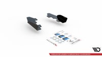 Maxton Design Hintere Seiten Flaps schwarz Hochglanz - BMW 1er F20 M-Paket Facelift / M140i