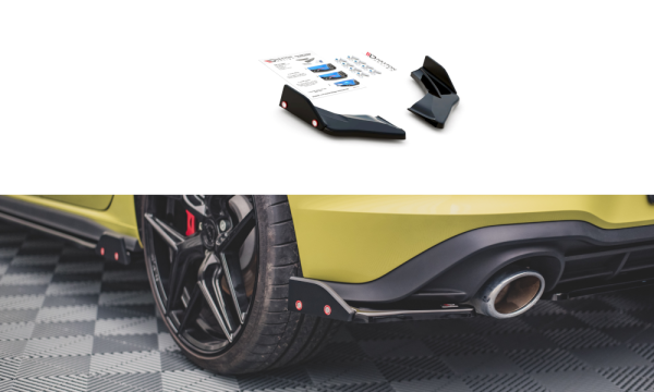 Maxton Design Heckansatz Flaps Diffusor + Flaps V.1 - VW Golf 8 GTI Clubsport