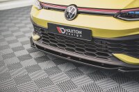 Maxton Design Front extension V.2 black gloss - VW Golf 8 GTI Clubsport