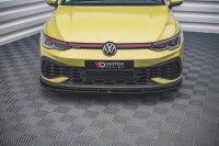 Maxton Design Front extension V.4 black gloss - VW Golf 8 GTI Clubsport