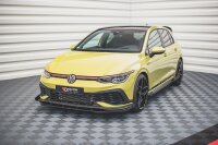 Maxton Design Robuste Racing Frontansatz für passend + Flaps schwarz Hochglanz - VW Golf 8 GTI Clubsport