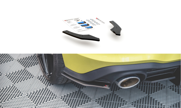 Maxton Design Robuste Racing Heckansatz Flaps Diffusor - VW Golf 8 GTI Clubsport