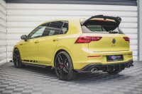 Maxton Design Robuste Racing Heckansatz Flaps Diffusor + Flaps schwarz Hochglanz - VW Golf 8 GTI Clubsport