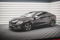 Maxton Design Side skirts extension extension black gloss - Volvo S60 R-Design MK2