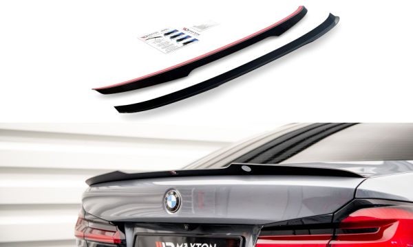 Maxton Design Spoiler Cap schwarz Hochglanz - BMW 5er G30 Facelift M-Paket