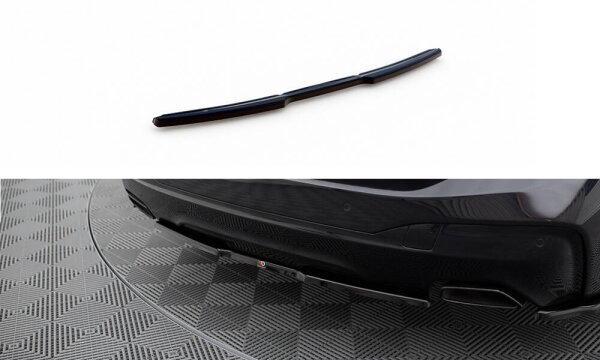 Maxton Design Middle diffuser rear extension black gloss - BMW 6 Series GT G32 M-Package