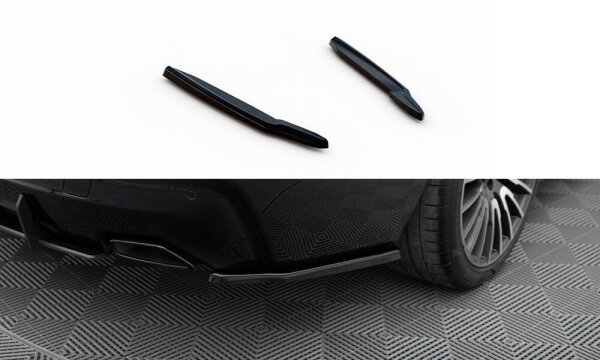 Maxton Design Rear extension Flaps diffuser black gloss - BMW 6 Series GT G32 M-Package