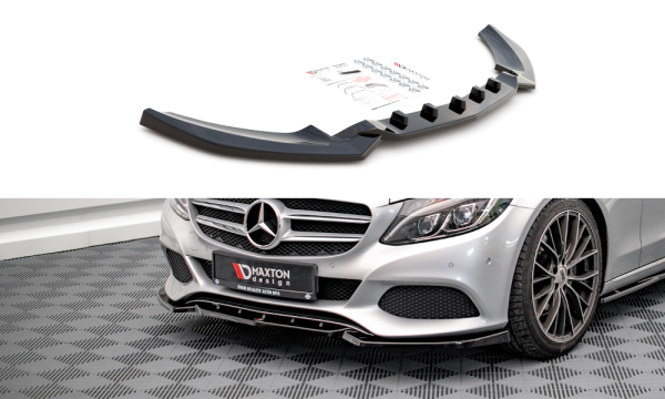 Maxton Design Front extension black gloss - Mercedes C W205