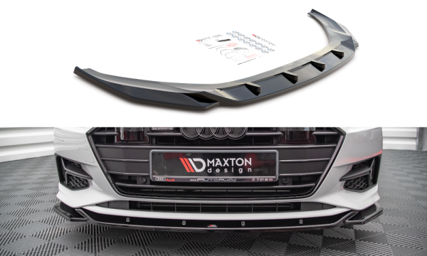 Maxton Design Frontansatz V.1 schwarz Hochglanz - Audi A7 C8