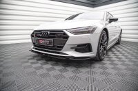 Maxton Design Front extension V.1 black gloss - Audi A7 C8