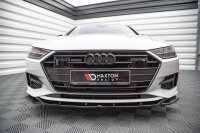 Maxton Design Front extension V.1 black gloss - Audi A7 C8