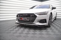 Maxton Design Front extension V.2 black gloss - Audi A7 C8