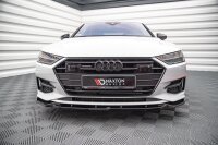 Maxton Design Front extension V.2 black gloss - Audi A7 C8