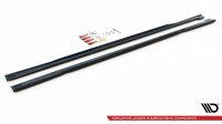 Maxton Design Side skirts extension extension black gloss - Audi A7 C8