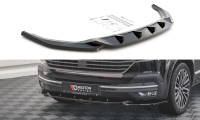 Maxton Design Front extension V.2 black gloss - VW T6 Facelift