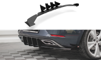 Maxton Design Racing Diffuser rear extension + Flaps black gloss - Seat Leon FR Hatchback MK4