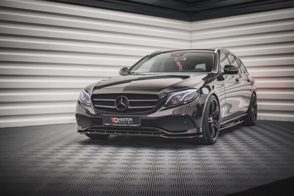 Maxton Design Front extension black gloss - Mercedes E W213