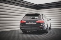 Maxton Design Middle diffuser rear extension black gloss - Mercedes E W213