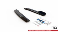 Maxton Design Rear extension Flaps diffuser V.2 black gloss - Ford Focus ST-Line Estate MK4