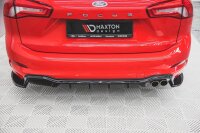 Maxton Design Heckansatz Flaps Diffusor V.3 schwarz Hochglanz - Ford Focus ST-Line Kombi MK4